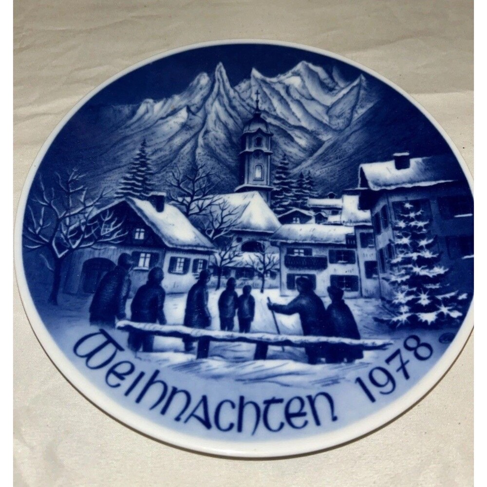 Bareuther Weihnachten 1978 Christmas Collectors Plate Germany